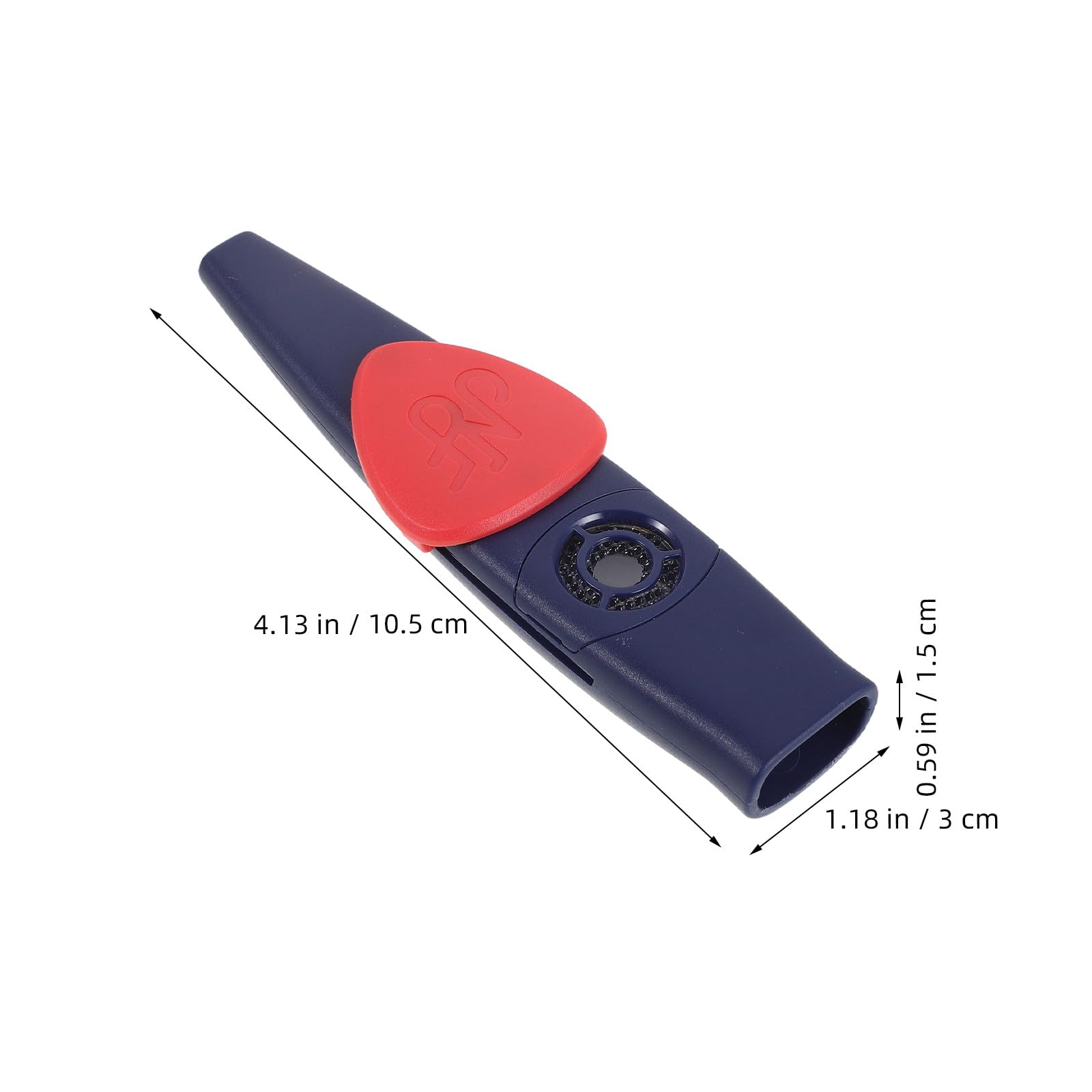 ERINGOGO Kazoo-Instrument mit Gurt: Metall-Kazooflöte für Auftritte – Anfängerinstrument – ​​Gitarrenbegleiter für Partys und Festivals