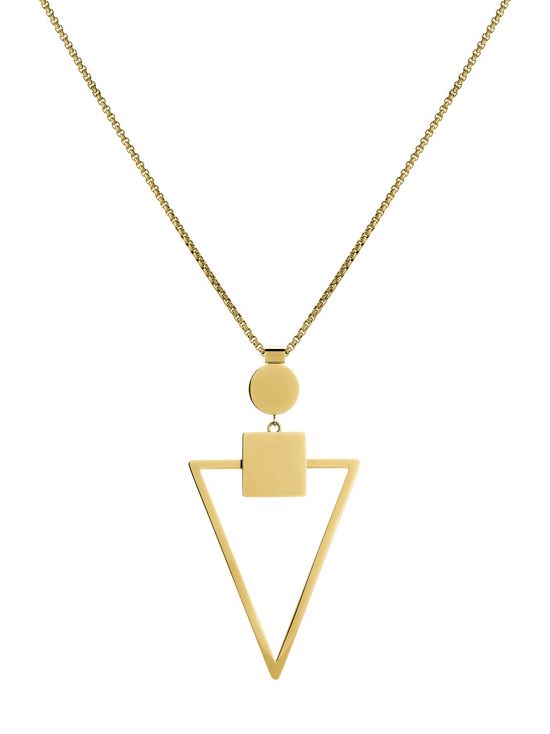 LIEBESKIND BERLIN Damen-Ketten mit Anhänger & Anhänger Edelstahl LJ-0284-N-80, gold