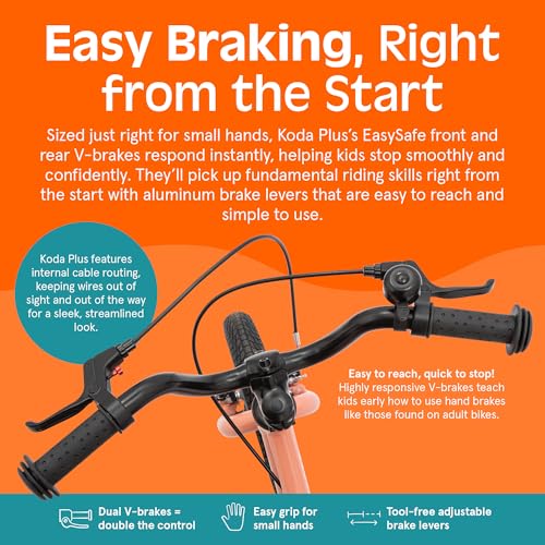 Image of Retrospec Koda Plus Kids Bike for Boys & Girls Ages 2-3 Years - 12 inch Children's Bicycle, Adjustable Seat & Handlebars, Removable Training Wheels, Front Hand Brakes, Rear Coaster Brake & Safety Bell