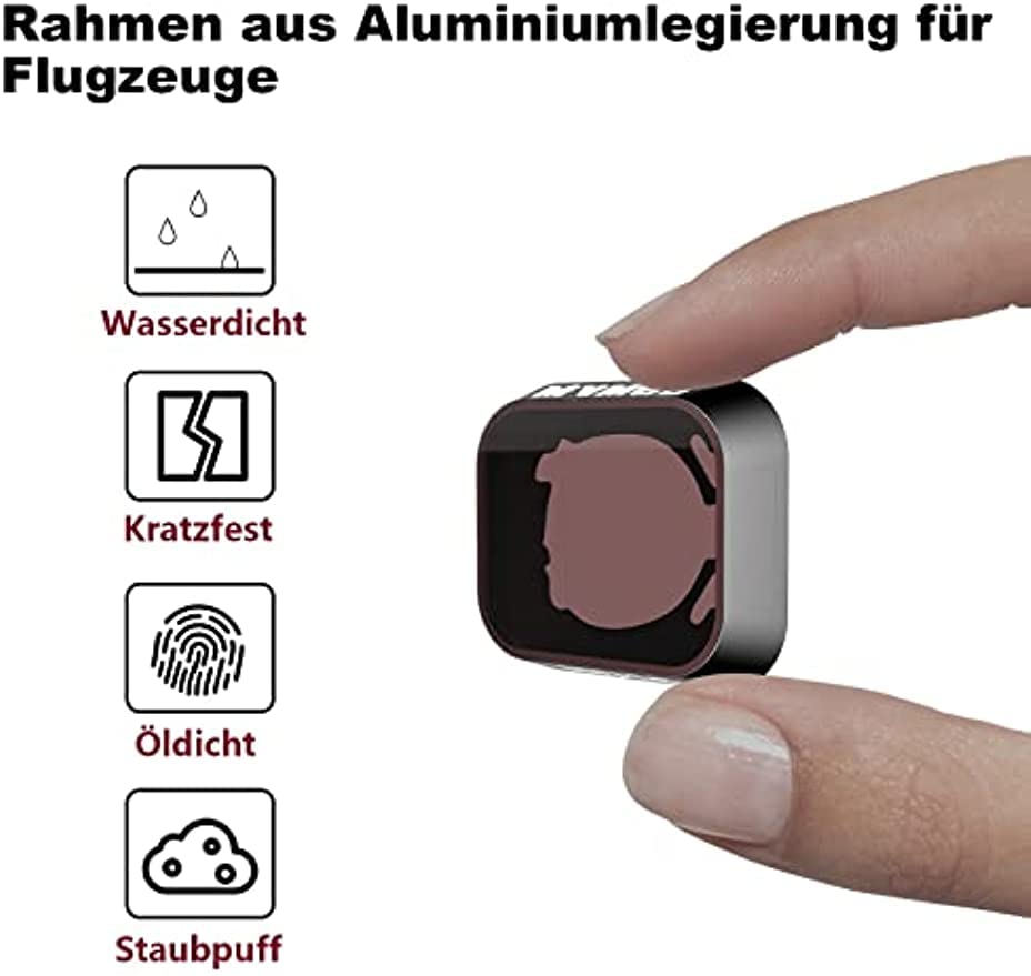 Filtres DJI Mini 3 Pro pack de 6 objectifs CPL UV et ND de densité neutre en aluminium - 3