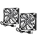 2 Stück 80mm Lüfter 80mm USB Computer Lüfter 80mm Gehäuselüfter 80 x 15mm PC Lüfter 2500 U/min für XBox Spielekonsolen Router Lüfteraustausch Auspuff Kühlkörper