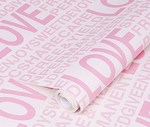 HOMEMATES Self-Adhesive Wallpaper Waterproof Old Furniture Vinyl Stickers Wooden Door Wardrobe Desktop PVC Wall Papers 45 X 304 CM- (Love Theme) (B09C4HDJ3J) Amazon Price History, Amazon Price Tracker