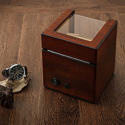Agitador de relojes automáticos para evitar desajustes con caja de madera y felpa 7