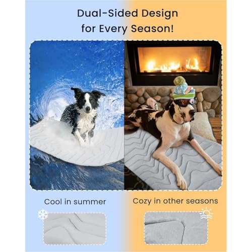 AILISK Dr Pfoten PfotenChill- Die Innovative Kühlmatte Für Hunde (S- 51 * 41 cm, Gray)-5