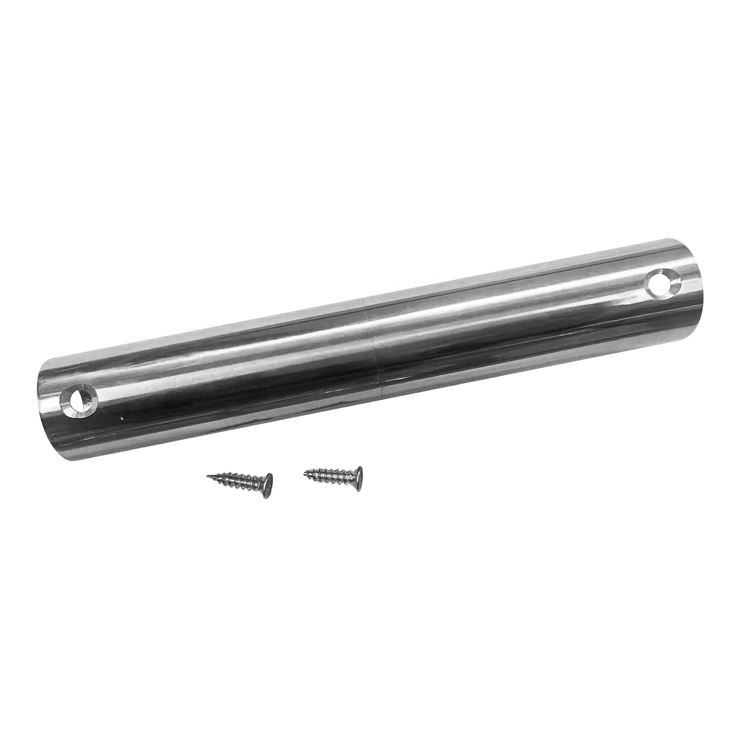 FRF FLAG Silver Copper Flagpole Screw Joint for Wood Poles, Screw Joint for 1-1/4 Inch Diameter Oak Poles