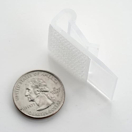 Miniatura 2 de Efavormart - 12 clips ajustables de plástico transparente para falda de mesa grandes para decoración de bodas, fiestas, eventos, 0.2 pulgadas