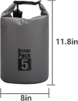 Vista 67 de Bolsa seca flotante impermeable Bear Outdoor, para canotaje, kayak, senderismo, snowboard, acampada, rafting, pesca y excursionismo