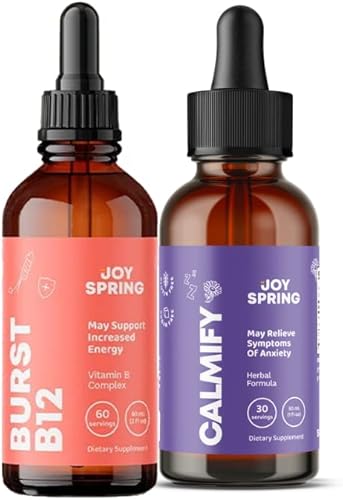 Joyspring Magnesium Citrate Liquid - Magnesium Supplements for Kids and Liquid B Complex for Kids - Kids B Complex B2, B6, B12 & B5