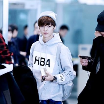 Amazon Hba T 03 Hbaロゴ Exo Chanyeol Bigbang Taeyang Hoodyフード付き長袖 パーカー Grey Xl トレーナー パーカー 通販