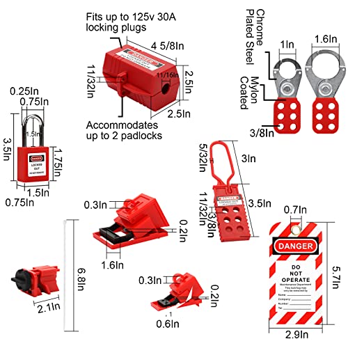 Wuweot W-ELECTRICALLOCKOUTTAGOUTKIT Electrical Lockout Tagout Kit thumb #1