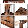 Calmbee-Dog-Crate-Furniture-Double-Doors-Wooden-Dog-Crate-End-Table-Decorative-Indoor-Dog-Kennel-with-Cushion-Bed-for-SmallMedium-Dog Decorative Indoor Dog Kennel with Cushion Bed