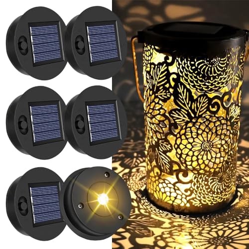 Lampe solaire de rechange pour couvercle de lanterne de jardin et panneau LED