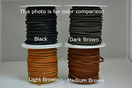 Leather Lace Spool Cow Hide 1/8" X 50 Feet Medium Brown 5-6 Oz Latigo #TOP1