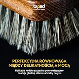 biped Zestaw 4 szczotek do butów Classic w pudełku – 2 szczotki do nakładania pasty + 2 do polerowania z końskiego włosia – komplet z drewna bukowego do pielęgnacji obuwia z2487