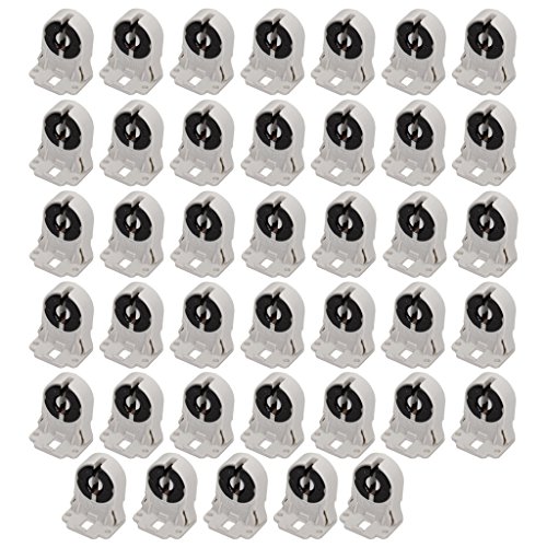 PETSOLA 40 Piezas 50 / 60Hz T8 Fluorescente Luz Socket Lámpara Soporte Lámpara LED