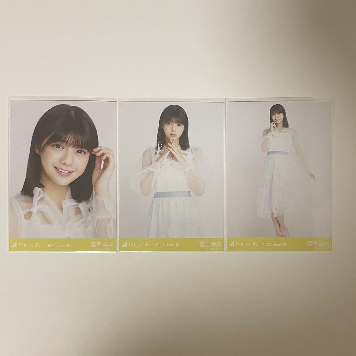 Amazon.co.jp: 乃木坂46 冨里奈央 生写真 2023.June-Ⅲ チュール