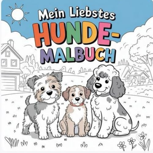 Mein liebstes Hunde-Malbuch für kleine Entdecker ab 5 Jahren mit 50 faszinierenden Ausmalbildern
