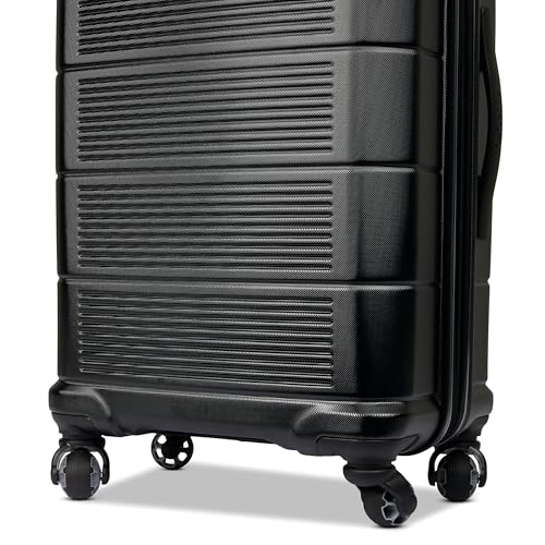 Image of American Tourister Stratum 2.0 Expandable Hardside Luggage with Spinner Wheels, 24 inch SPINNER, Jet Black