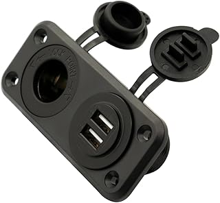 Hemobllo Carregador USB Adaptador De Carro C Carregador Para Luz Indicadora De Carro Carregador De Carro Adaptador De Carro USB Display De Carregador De Carro Dual USB Carregador