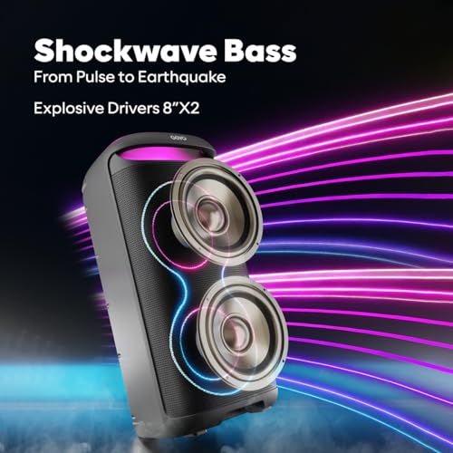 GOVO Goloud 1000 180W Party Speaker Black - Image 5