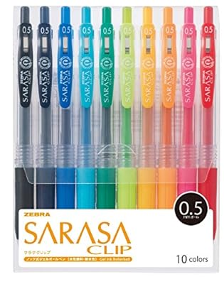 Zebra Bolígrafo de gel Sarasa Clip 0.5 10 colores JJ15-10CA | Ya disponible en tu tienda friki favorita! En mundofriki.es!