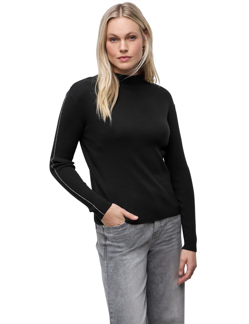 Street One Damen Pullover in Rippstruktur