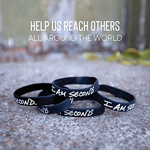 I am Second Pacote com 5 pulseiras para adultos - pequenas