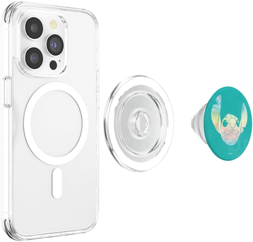 Disney Lilo and Stitch Tie Dye Face PopSockets MagSafe PopGrip for iPhone