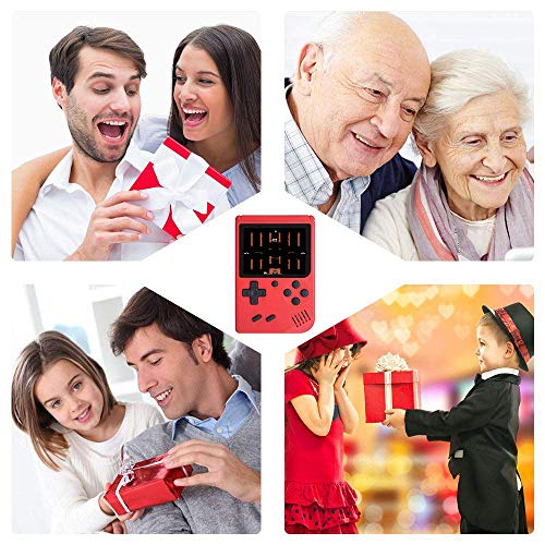 Handheld Game Console with 400 Classical FC Games Console 3.0-Inch Colour Screen,Gift Christmas Birthday Presents for Kids, Adults (Games Consoles red) 1 (Games Consoles red) (Games Consoles red)