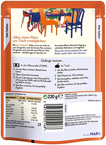BEN'S ORIGINAL™ Express Reis Natur 6 x 220g