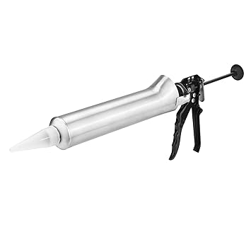 Mortar Grouting Gun, Safe Time Saving Stainless Steel Durable Caulking Gun, for Cement Grouting Mortar Grouting Supplies Tile Caulking Cement Caulking Sprayer