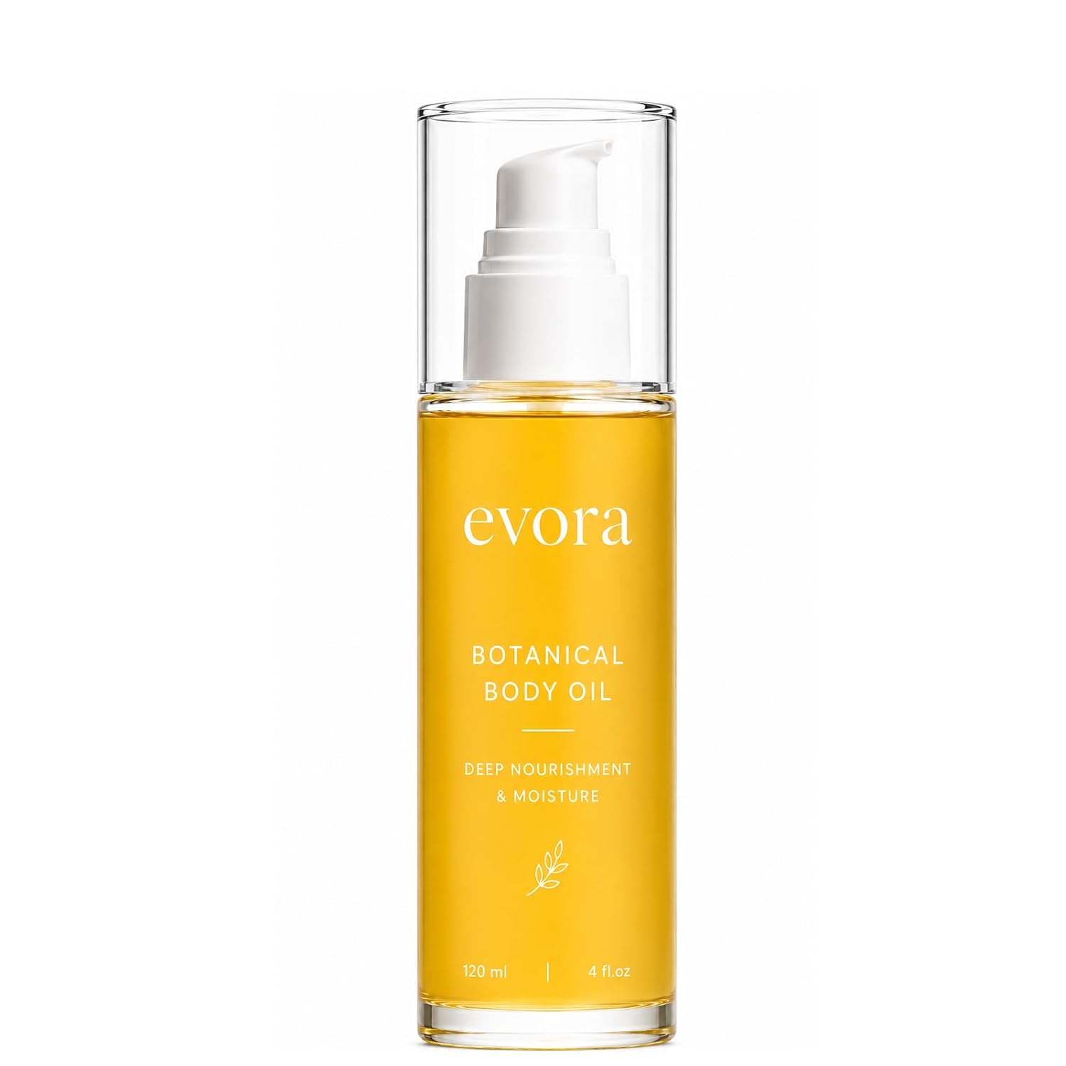 ALPHABRONZE Evora Botanical Body Oil, with Wakame Algae, Brazil Nut Oil & Passionflower Seed Oil, Lightweight Moisturizing Body Oil for Dry-Looking Skin, 120 ml / 4 fl oz