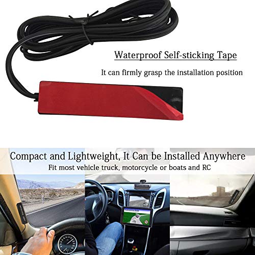 HerMia Car Antenna Radio, Hidden 12V Am Fm Signal Amplifier Booster for Car Truck Boats Motorcycles RV