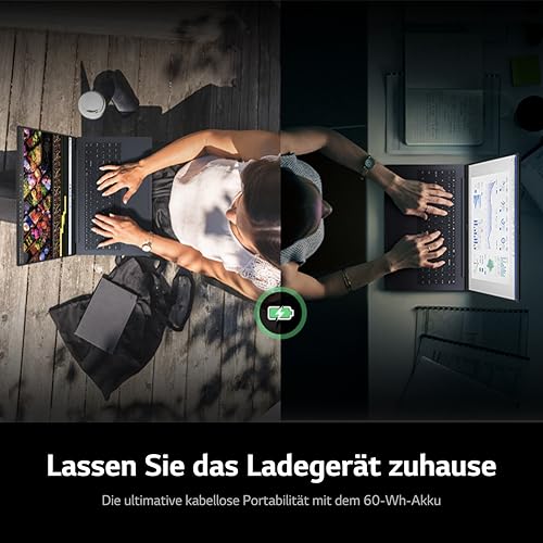 LG gram SuperSlim (2023) | 15" OLED Full-HD Thunderbolt 4 Ultralight Notebook 990g | Intel Core i7 | 16GB RAM | 1TB SSD | 16h Akkulaufzeit | Windows 11 Home | Mirametrix | Blau – Bild 6