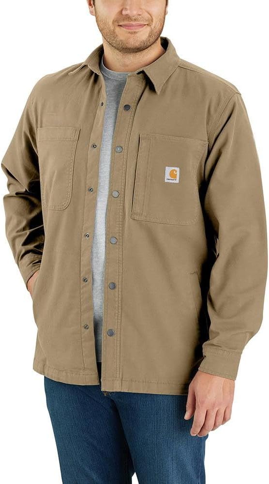 Carhartt Men's Rain Defender Relaxed Fit Heavyweight Hooded Shirt Jac