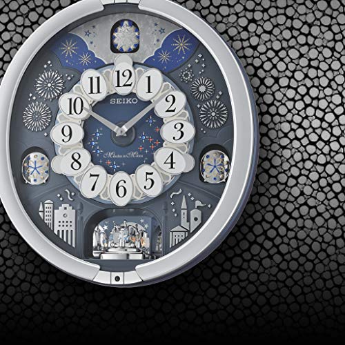 Seiko Melodies In Motion Wall Clock, Glittering Starry Night #TOP7