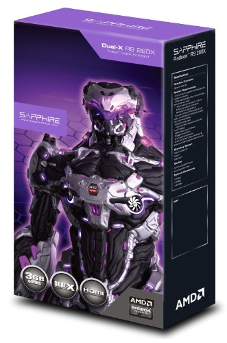 Image of Sapphire Radeon R9 280X 3GB GDDR5 DVI-I /DVI-D /HDMI /DP Dual-X OC Version (UEFI) PCI-Express Graphics Card 11221-00-20G