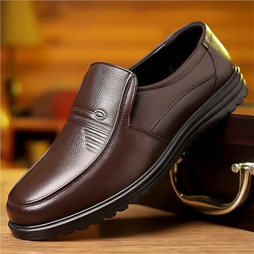 Mens Loafers Shoes Pu Leather Uniform Tuxedo Round Toe Anti-Slip Slip-on2
