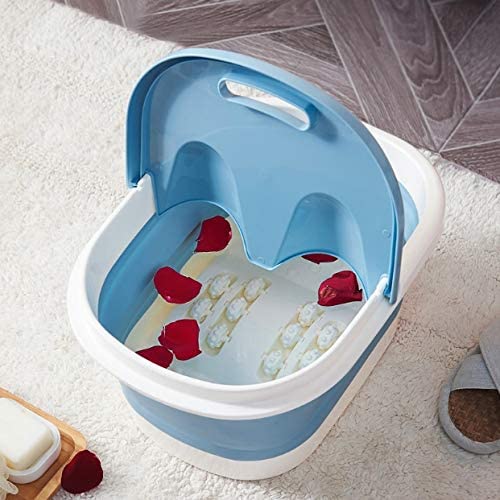 Składana wanna do stóp Składane wiadro do mycia stóp Przenośna plastikowa beczka na stopy Pedicure dla dorosłych Kąpiel Pedicure Wanna do stóp Foot SPA, beczka do kąpieli stóp Present