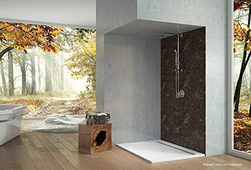 Fennocasa Polaris 1 Retrofit Rain Shower System, Rain Shower Head With 3-Setting Handheld Spray And Slide Bar, 8" Low Profile Shower Head With Hose (Oil Rubbed Bronze) #TOP3