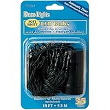 Darice Deco Lights 35 Count LED, 18-Feet, Clear Bulbs with Green Wire