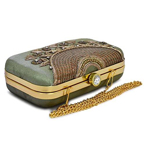 Image of For The Beautiful You Neck Embroidered Women's Clutch