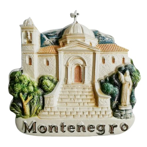 Magnete decorativo da frigorifero 3D souvenir di viaggio Montenegro Attrazioni della città