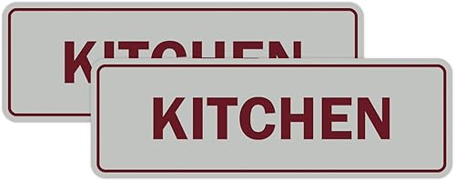 Miniatura 29 de Signs ByLITA Letrero de cocina estándar (plata cepillada) - Grande Brushed Silver,Negro y dorado,Azul / Patchwork,Oro cepillado,Marrón