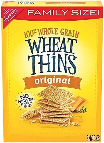 Wheat Thins Original Whole Grain Wheat Crackers, Family Size, 16 oz