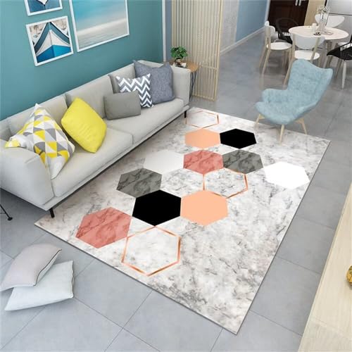 Tapis chambre adolescent gris et noir pour style scandinave