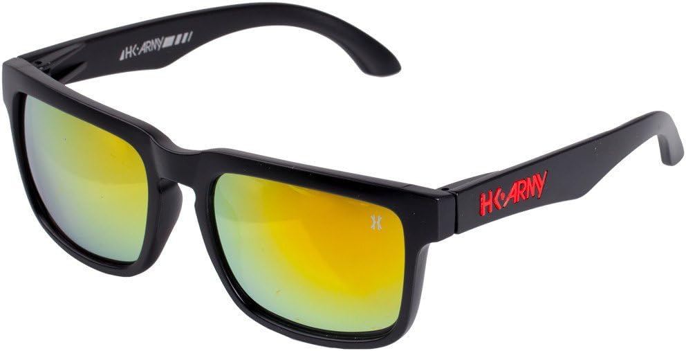 HK Army Vizion Sunglasses - Stealth - Black/Black w/Red