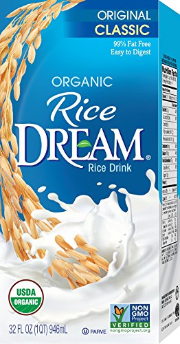 RICE DREAM Classic Original Organic Rice Drink, 32 Fl. Oz (Pack of 12)