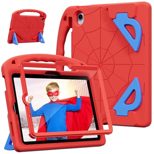 Coque enfant iPad Air M4 rouge pour sécuriser la tablette pendant les voyages en famille