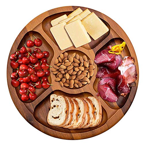Wood Cheese Board, AIDEA [12 Inch] Wood Cheese Plate Charcuterie Board for Party